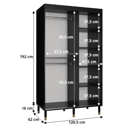 Avesta Sliding Door Wardrobe 120cm