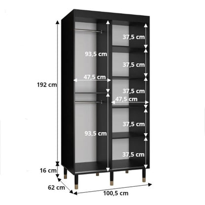 Avesta Sliding Door Wardrobe 100cm