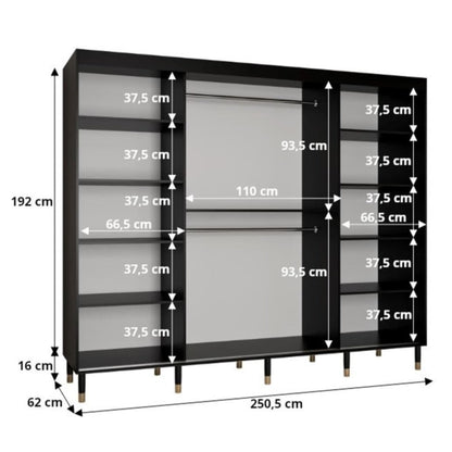 Avesta Sliding Door Wardrobe 250cm