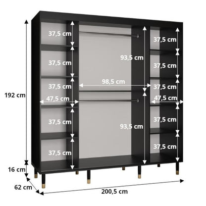 Avesta I Sliding Door Wardrobe 200cm