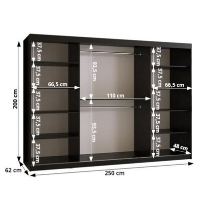 Kair II Sliding Door Wardrobe 250cm