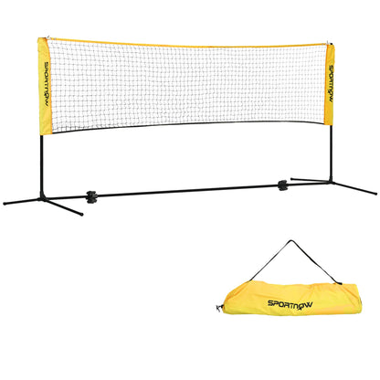 SPORTNOW 3m Badminton Net, Height Adjustable Outdoor Sports Net, with Carry Bag, for Tennis, Pickleball, Volleyball