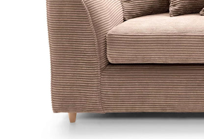 Jasmine Jumbo Cord 3 Seater Sofa - Brown