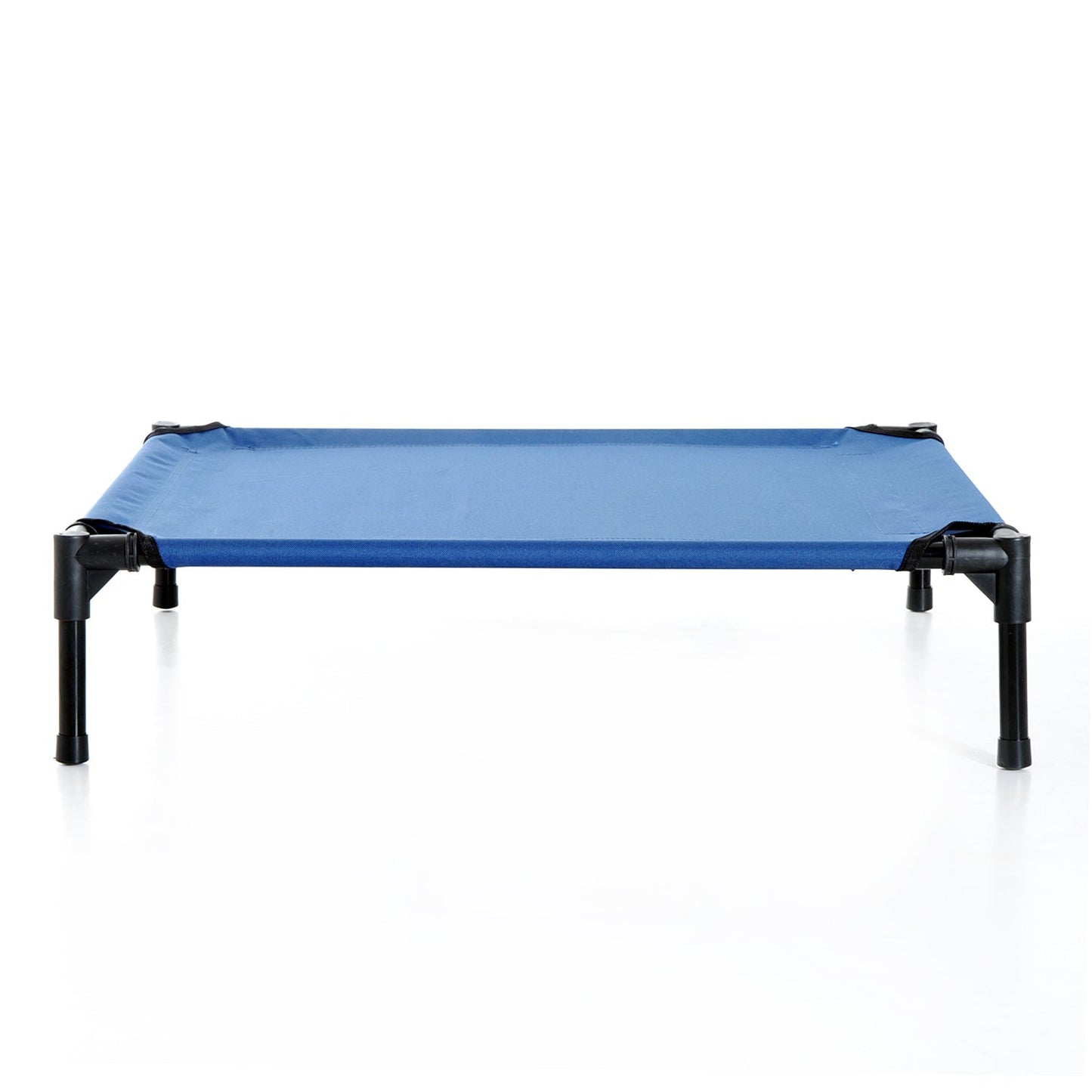 PawHut Elevated Pet Bed Portable Camping Raised Dog Bed w/ Metal Frame Blue (Medium)