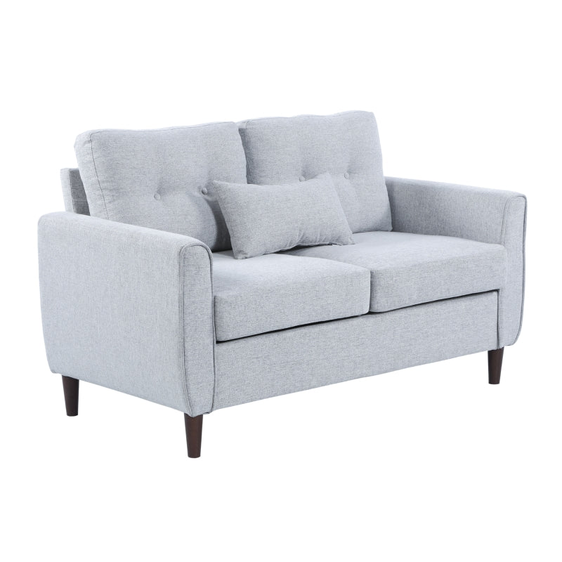 Two-Seater Sofa, With Pillow - Grey