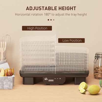 HOMCOM 40-70√¢‚Äû∆í Six-Tray Food Dehydrator - Black