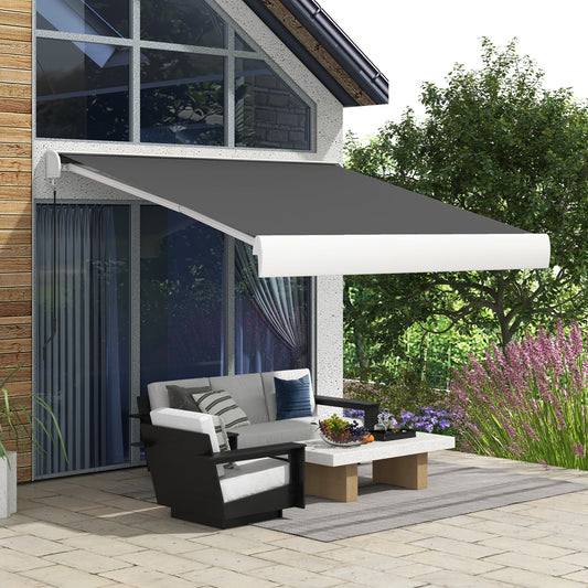 Outsunny Electric Cassette Awning in Grey, image 2