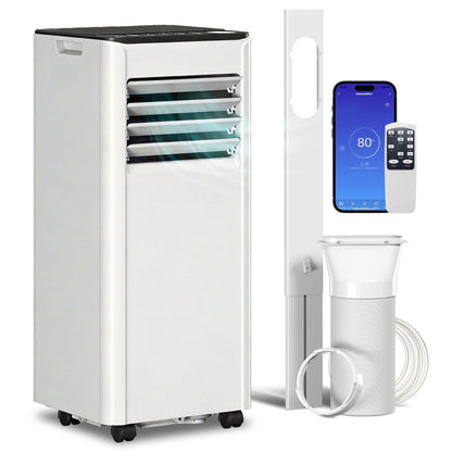 HOMCOM Portable Air Conditioner 5000 BTU, 4-in-1 AC Unit with Cool, Dehumidifier, Fan, Sleep Mode, WiFi Voice Remote Control