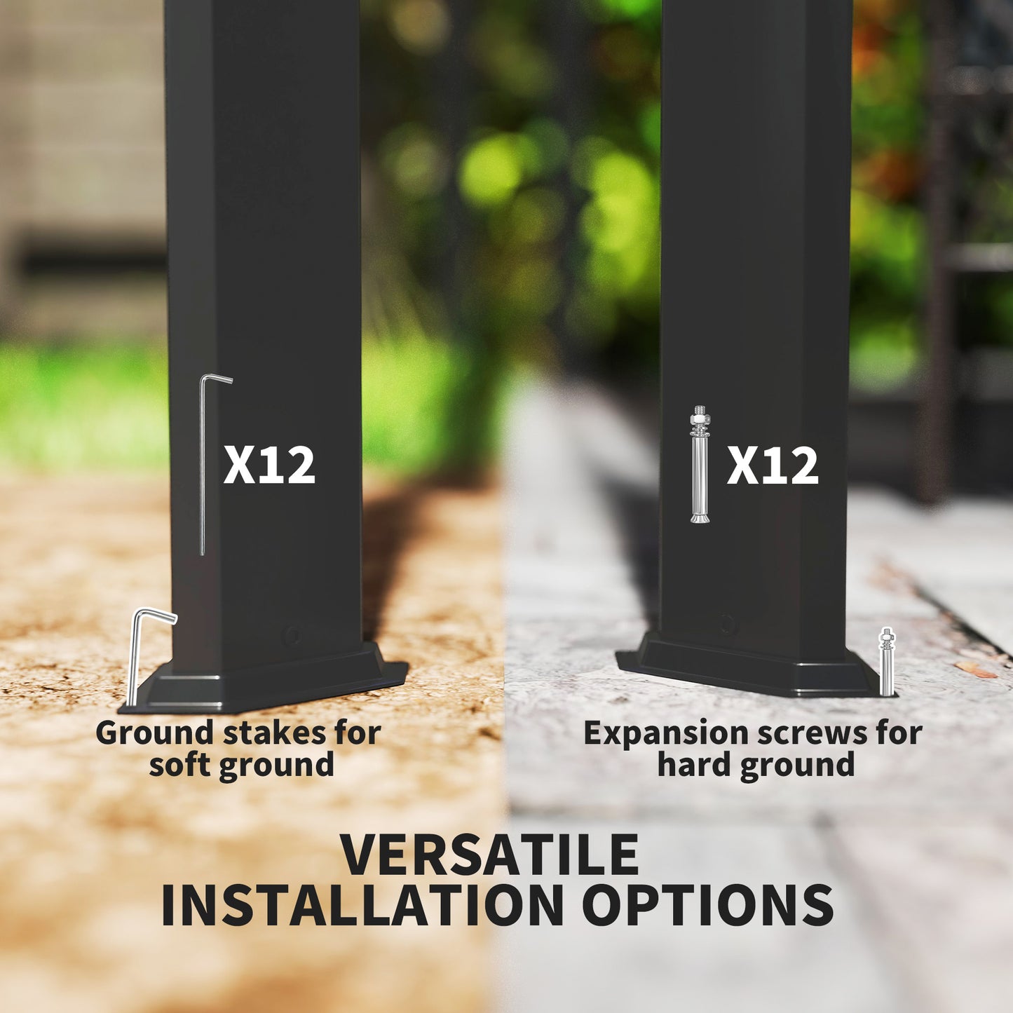 Outsunny 3 x 3m aluminiowa pergola z rozsuwanym dachem i ścianą - ciemnoszara