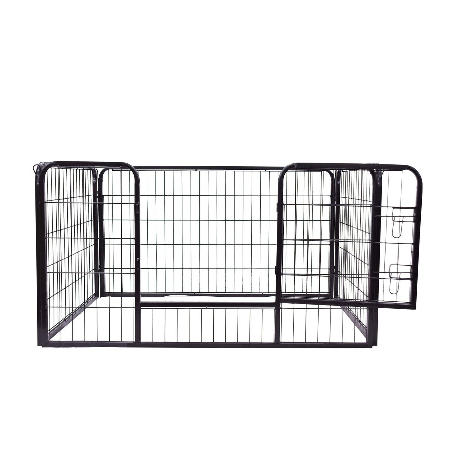 Pawhut Heavy Duty Pet Play Pen 125x80x70 cm-Black