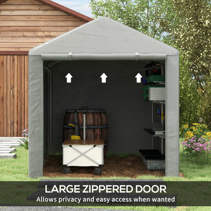 Outsunny 1,6 x 2,2 m Namiot ogrodowy z akcesoriami - jasnoszary