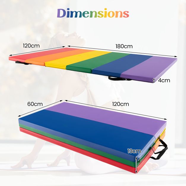 Yoga Set: Gymnastics Mat + Folding Balance Beam