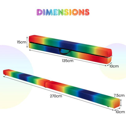 Yoga Set: Gymnastics Mat + Folding Balance Beam