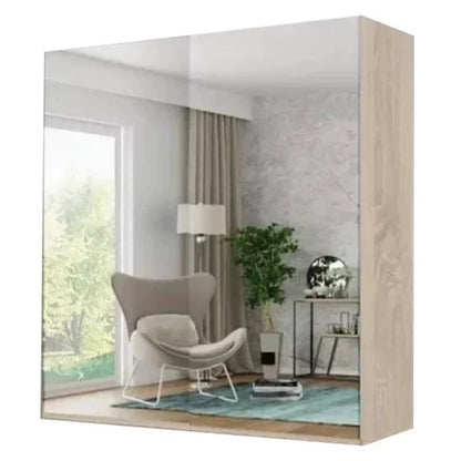 Giovany 2 Door Sliding Wardrobe - Black, Grey, Oak, White - 3 Sizes