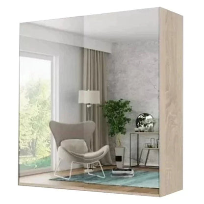 Giovany 2 Door Sliding Wardrobe - White, Black, Grey, Oak - 3 Sizes