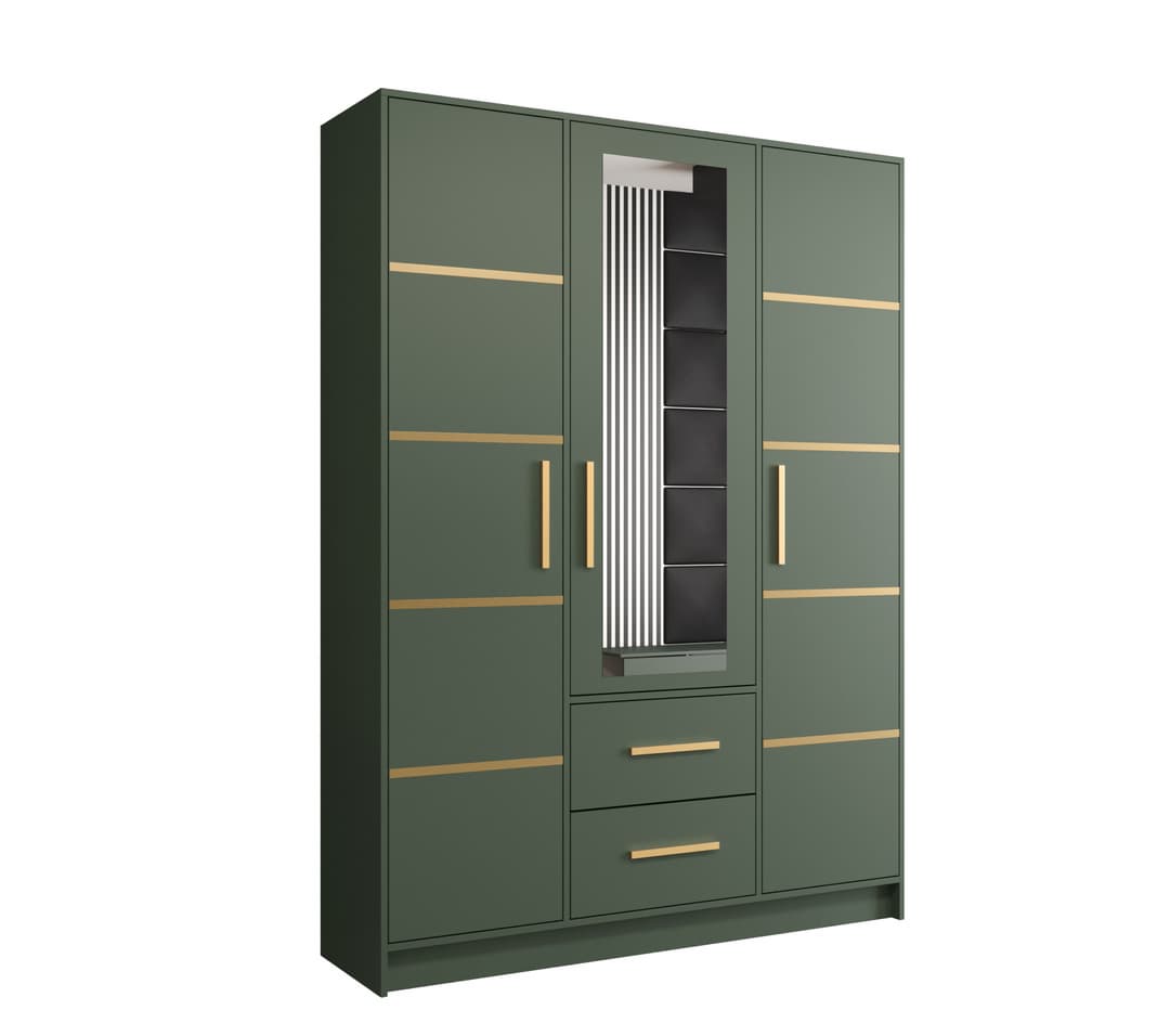 Berlin II Hinged Door Wardrobe 153cm