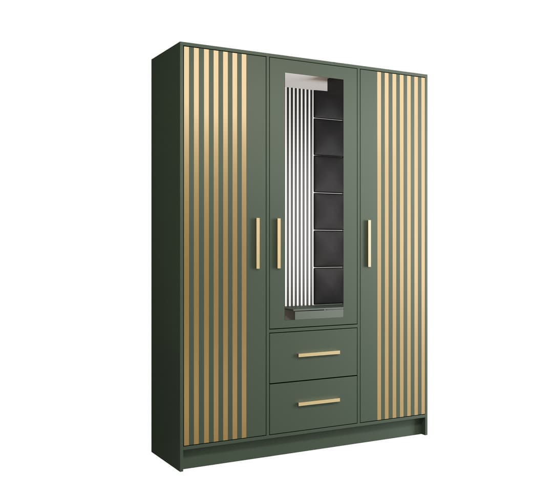 Berlin VI Hinged Door Wardrobe 153cm