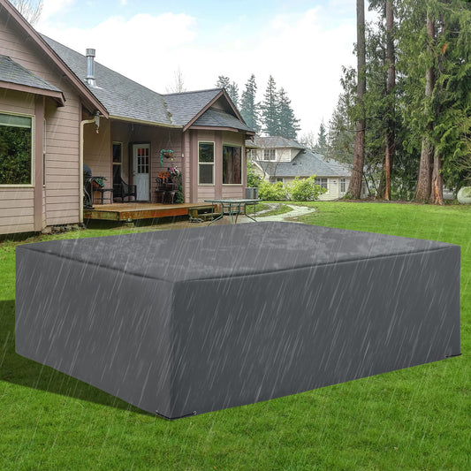 Pokrowiec ochronny na meble ogrodowe Outsunny 225x210 cm, wodoodporny, odporny na promieniowanie UV, szary